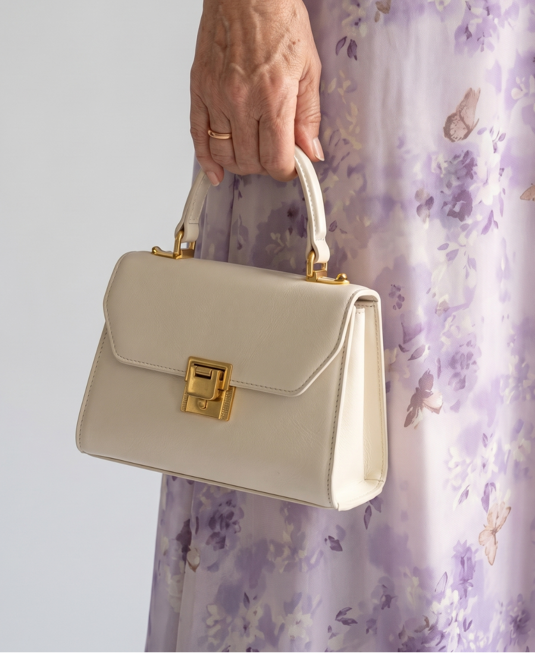 Adria | Structured Top Handle Flap Handbag 2