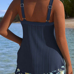 Alice | Floral Two-Piece Beach Tankini 1