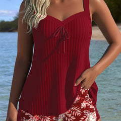 Alice | Floral Two-Piece Beach Tankini 3