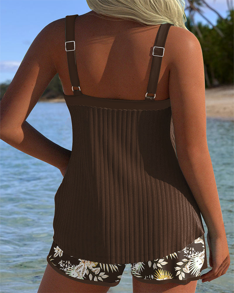Alice | Floral Two-Piece Beach Tankini 6