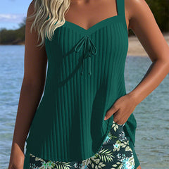 Alice | Floral Two-Piece Beach Tankini 7