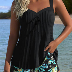 Alice | Floral Two-Piece Beach Tankini 9