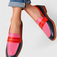 Alisette Black Loafers for Women | Elegant Design, Wide Heel, Ankle Strap 0