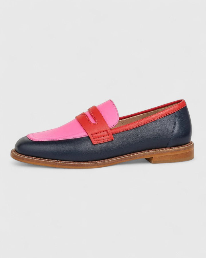 Alisette Black Loafers for Women | Elegant Design, Wide Heel, Ankle Strap 1