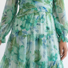 Althea | Long Sleeve Floral Maxi Dress 1