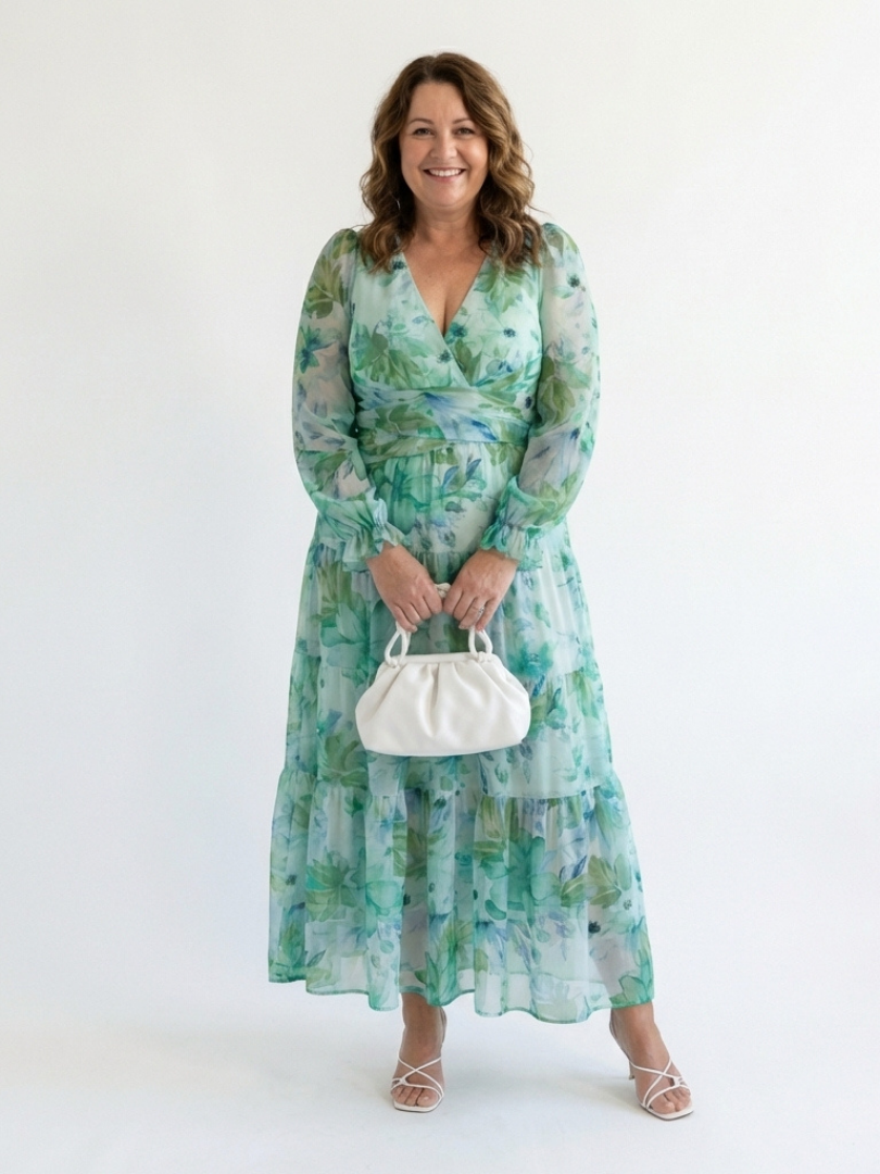 Althea | Long Sleeve Floral Maxi Dress 2