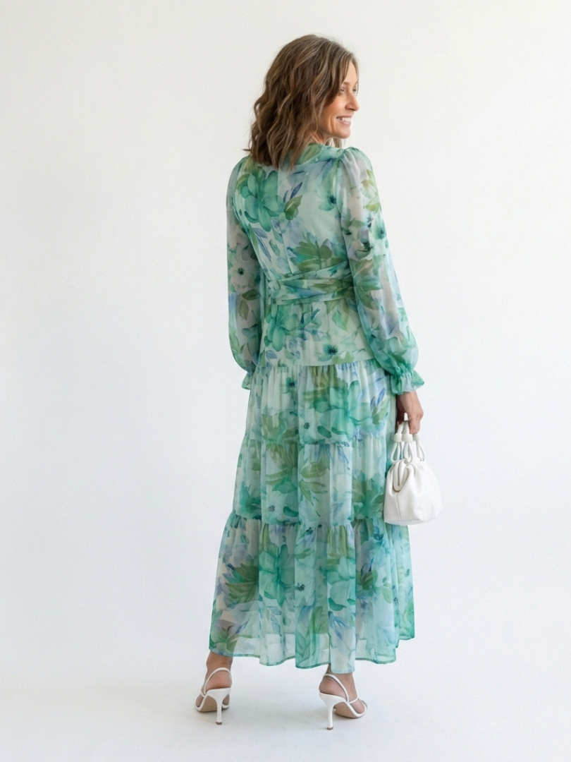 Althea | Long Sleeve Floral Maxi Dress 3