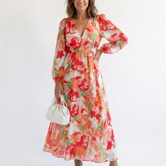 Althea | Long Sleeve Floral Maxi Dress 4
