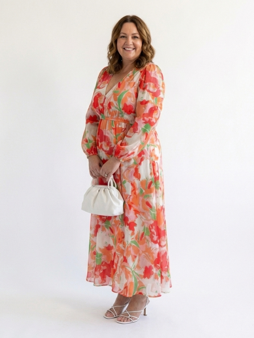 Althea | Long Sleeve Floral Maxi Dress 5