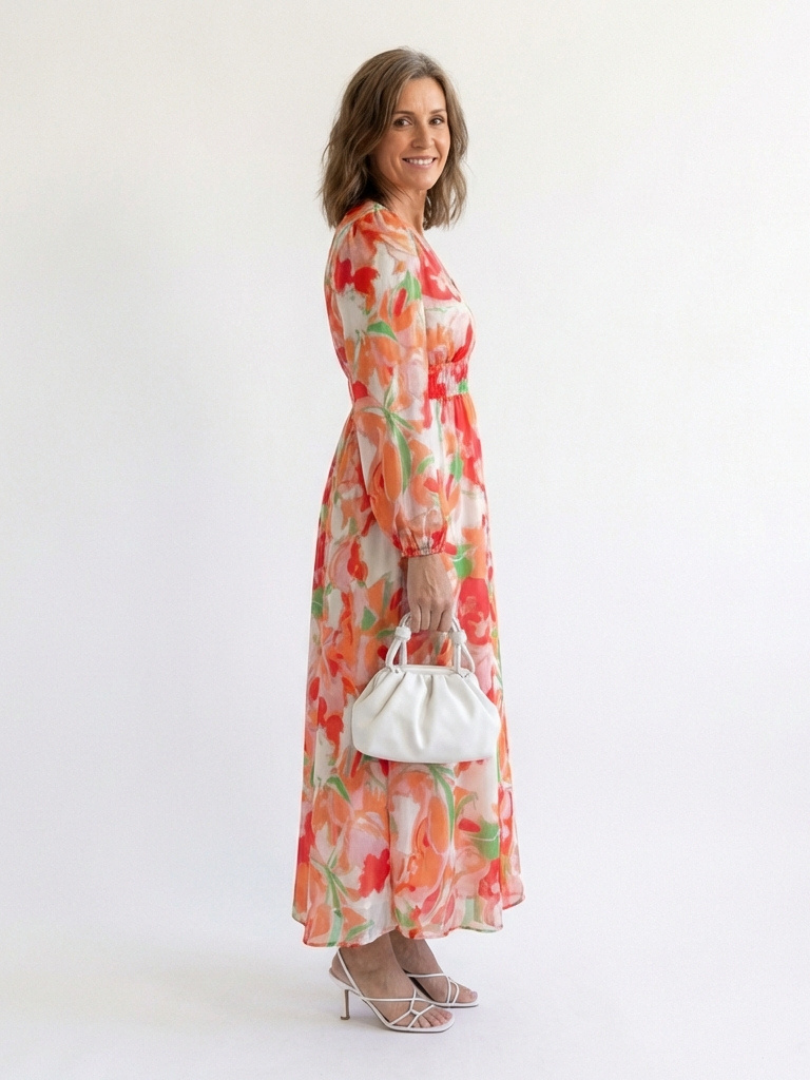 Althea | Long Sleeve Floral Maxi Dress 6