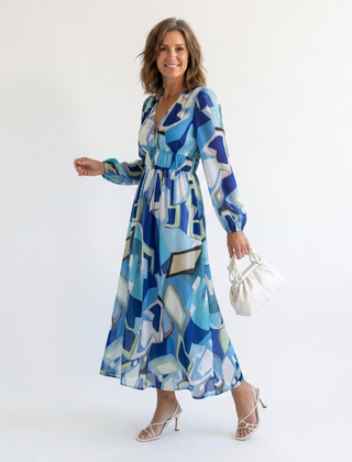 Althea | Long Sleeve Floral Maxi Dress 7