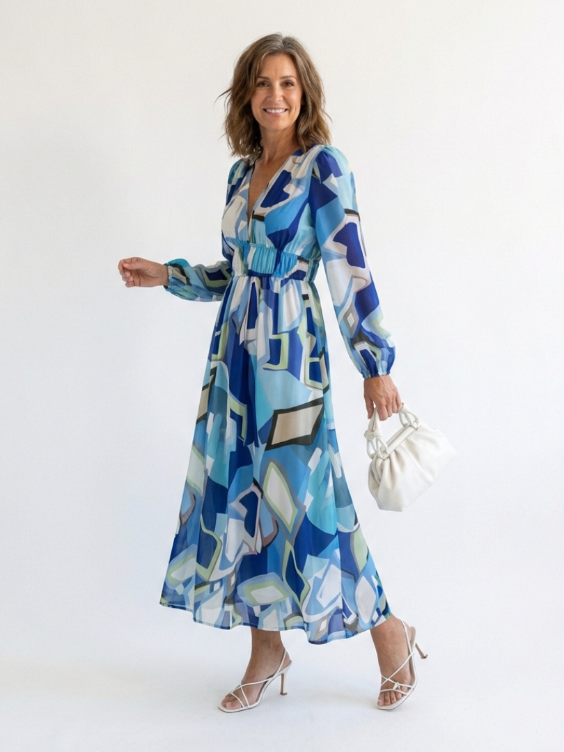 Althea | Long Sleeve Floral Maxi Dress 7