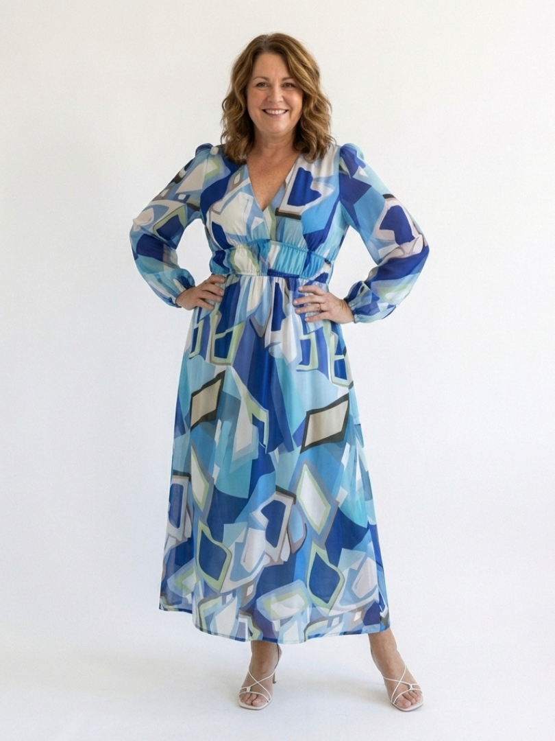 Althea | Long Sleeve Floral Maxi Dress 8