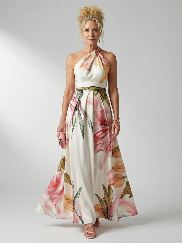 Amiel | Light Floral Maxi Dress 0