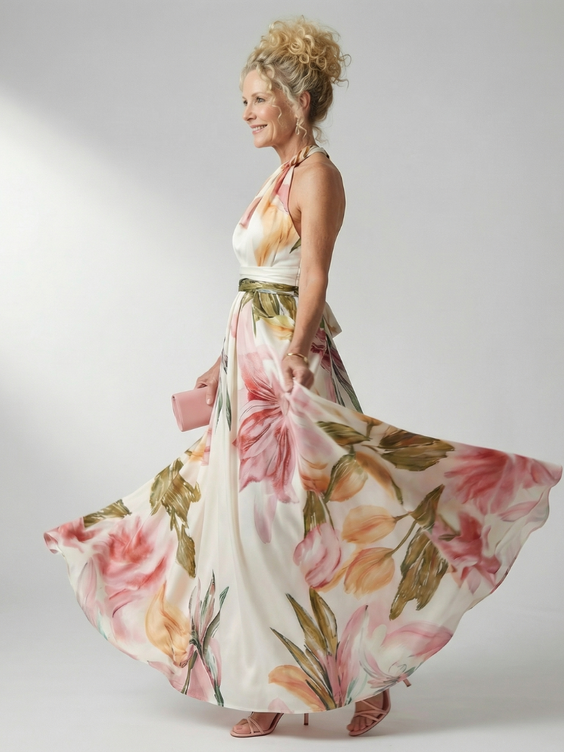 Amiel | Light Floral Maxi Dress 1