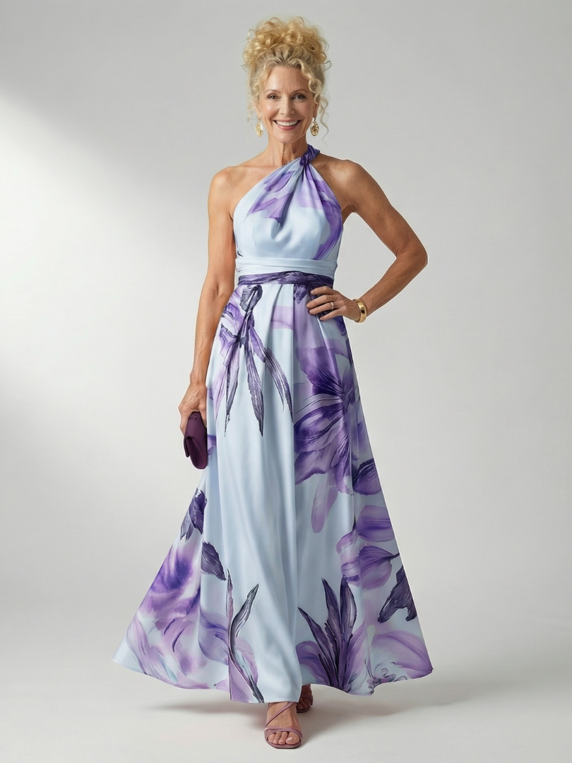 Amiel | Light Floral Maxi Dress 4