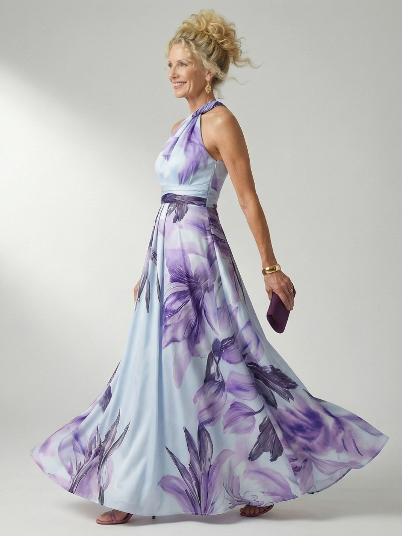 Amiel | Light Floral Maxi Dress 5