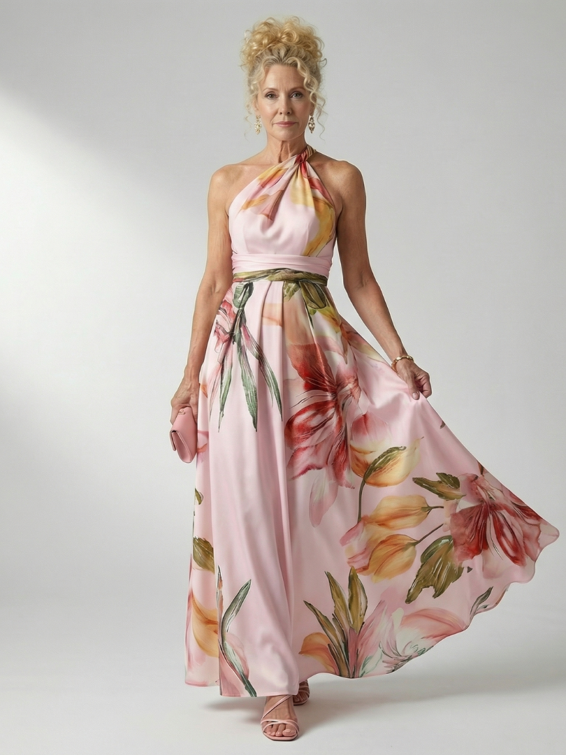 Amiel | Light Floral Maxi Dress 7