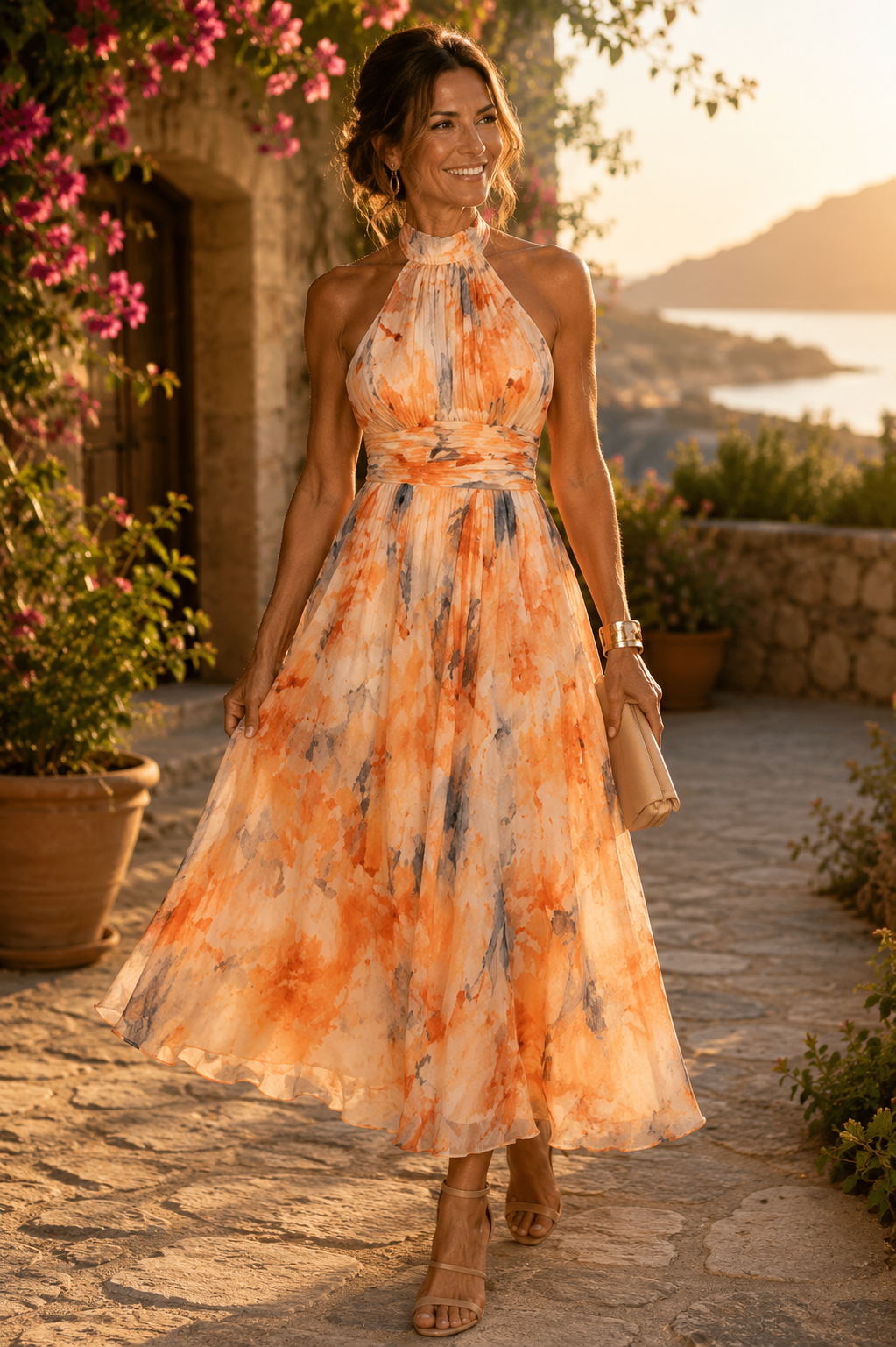 Atlanta | Halter Neck Maxi Dress 0