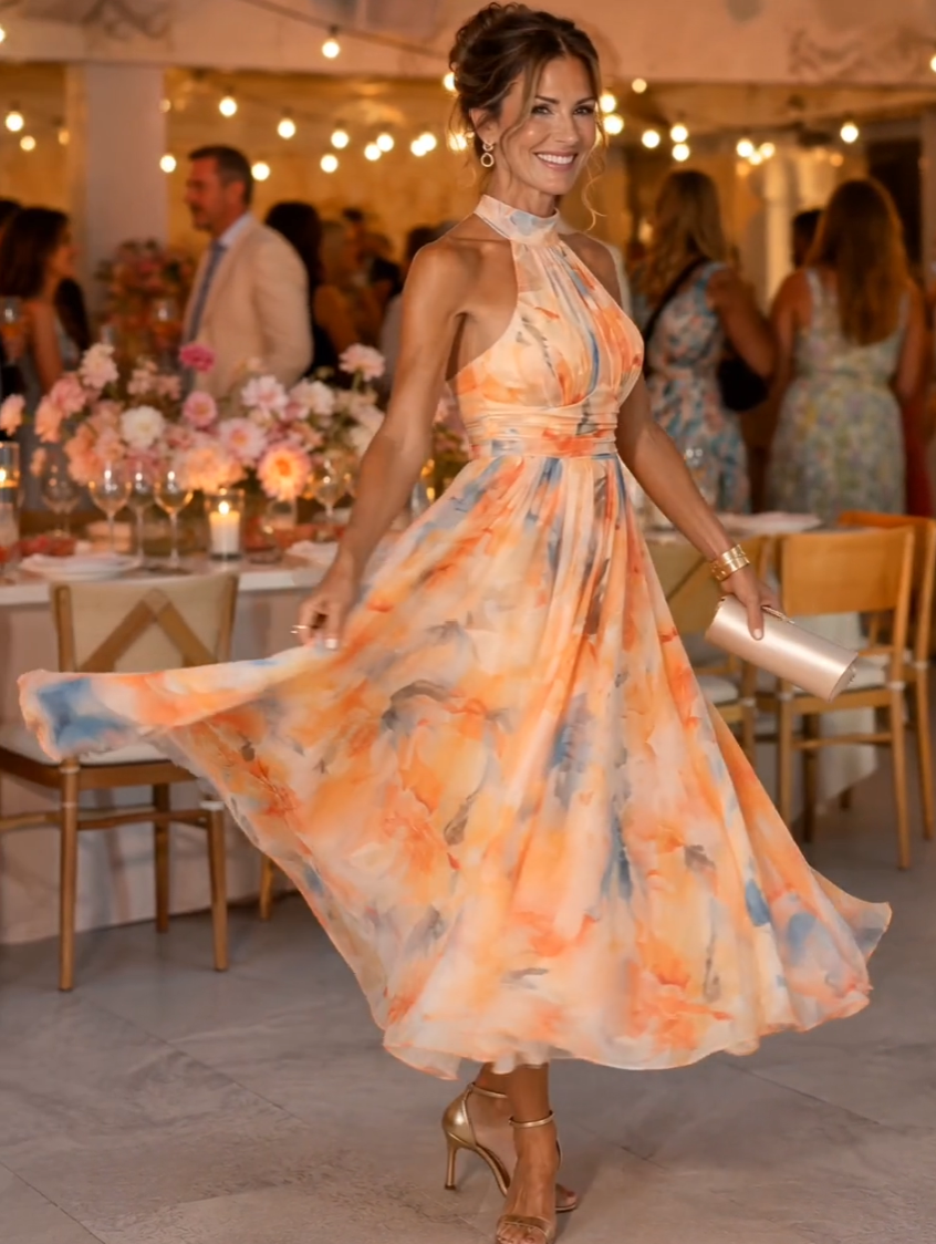 Atlanta | Halter Neck Maxi Dress 2