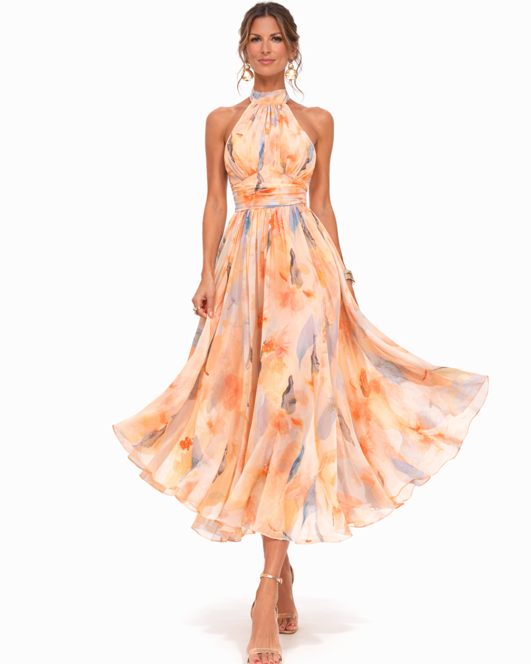 Atlanta | Halter Neck Maxi Dress 4
