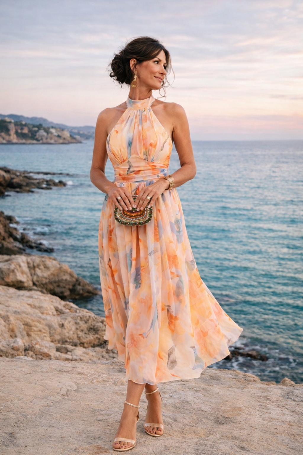 Atlanta | Halter Neck Maxi Dress 7