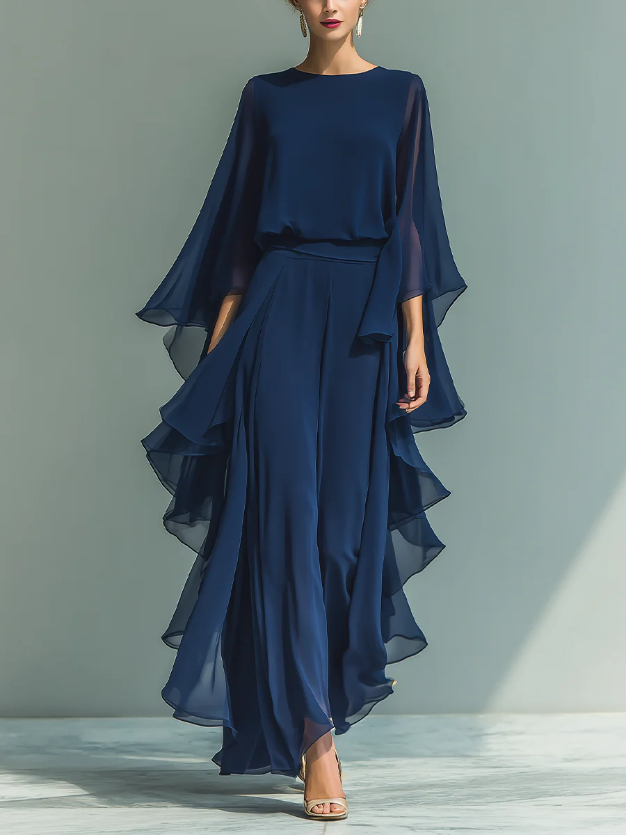 Aurelia | Elegant Flowing Evening Jumpsuit 2