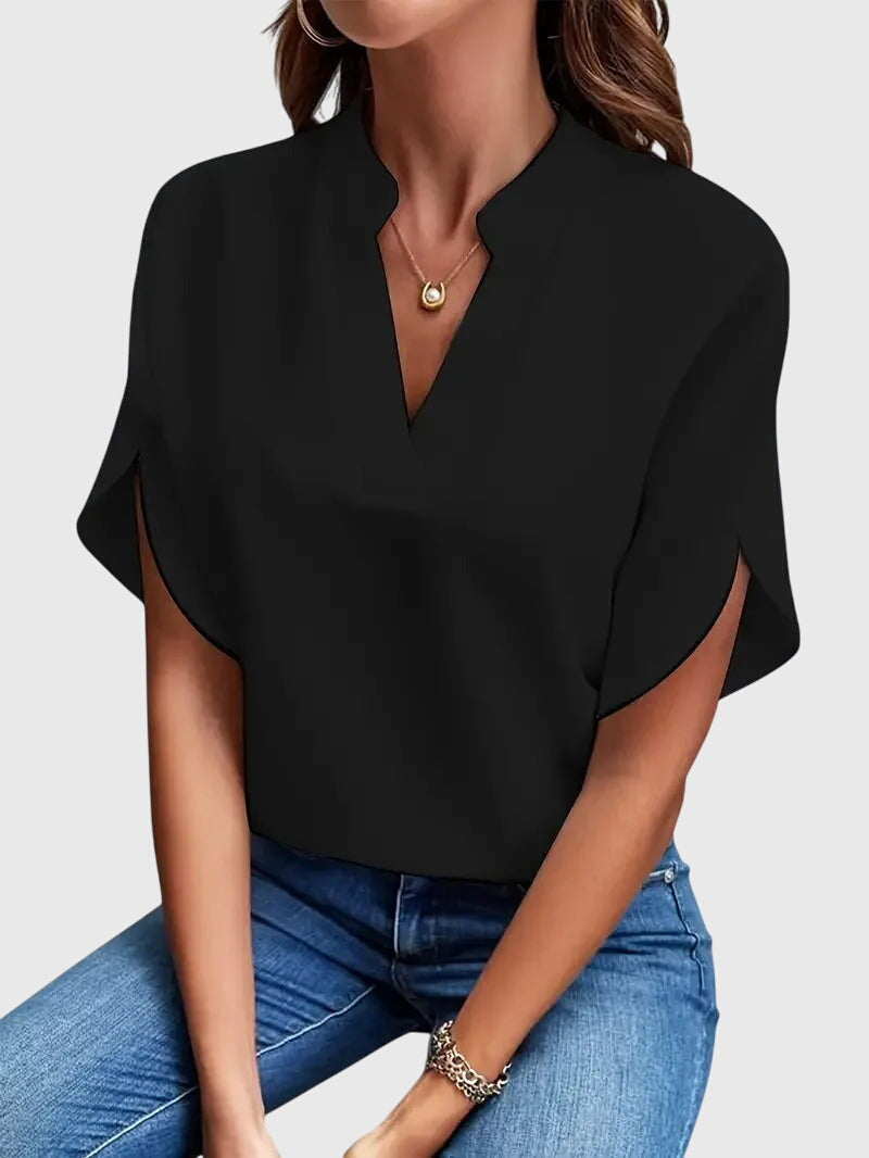 Beatrix | Soft and Elegant V-Neck Shirt 4