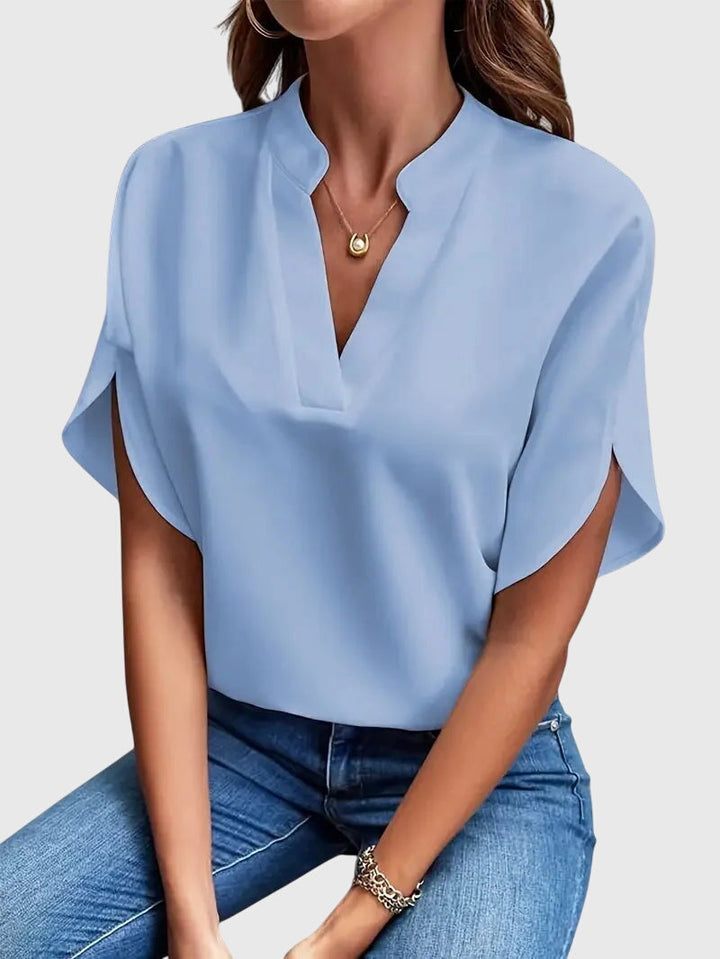 Beatrix | Soft and Elegant V-Neck Shirt 5