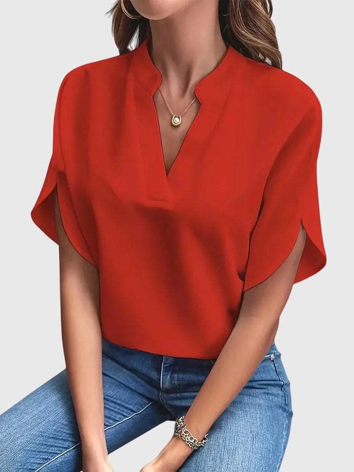Beatrix | Soft and Elegant V-Neck Shirt 6