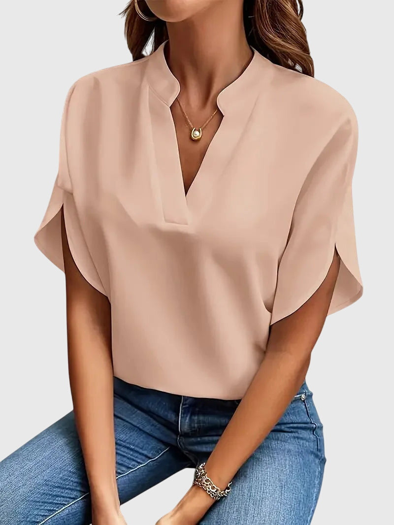 Beatrix | Soft and Elegant V-Neck Shirt 7
