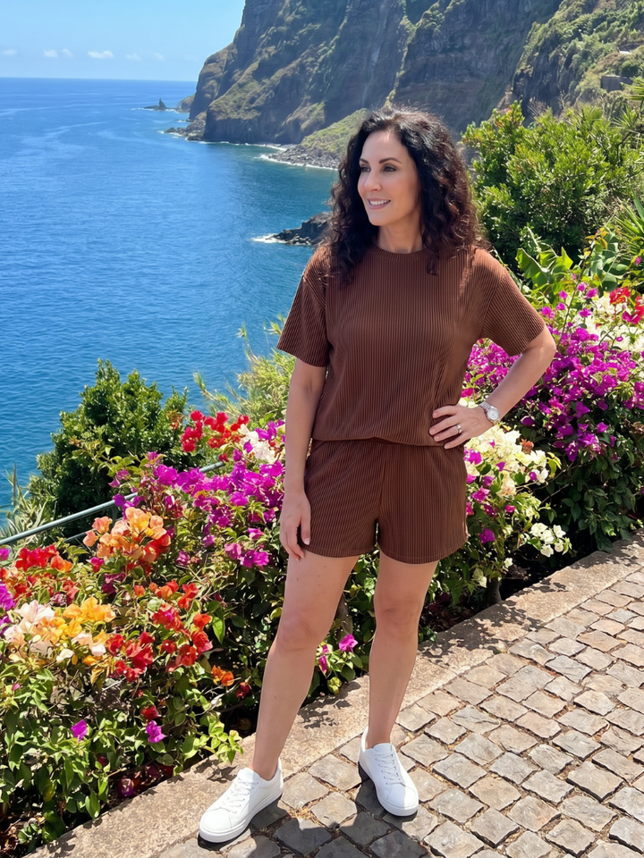 Bella | Short Sleeve Crew Neck Relaxed Fit Set 7