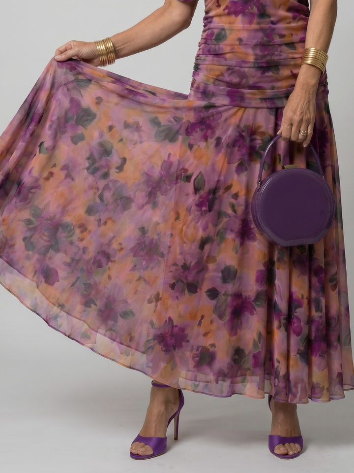 Calen | Off Shoulder Flow Midi Dress 2
