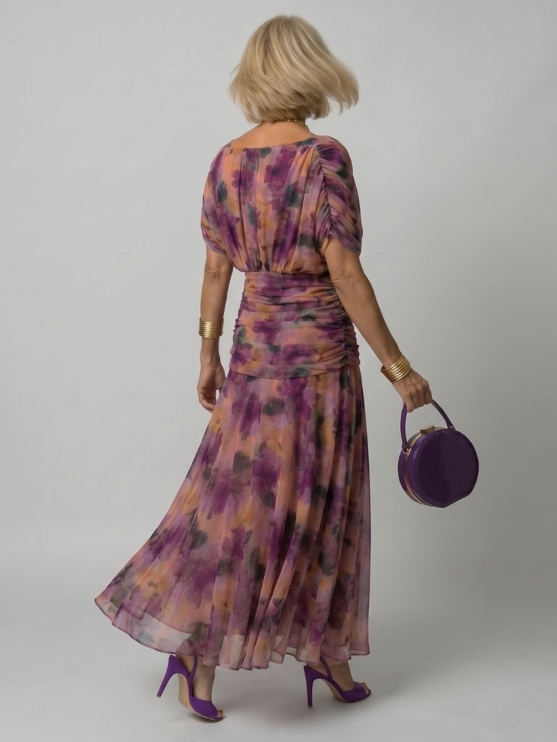Calen | Off Shoulder Flow Midi Dress 3