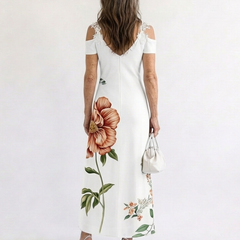 Camila | Floral Off-Shoulder A-Line Midi Dress 1