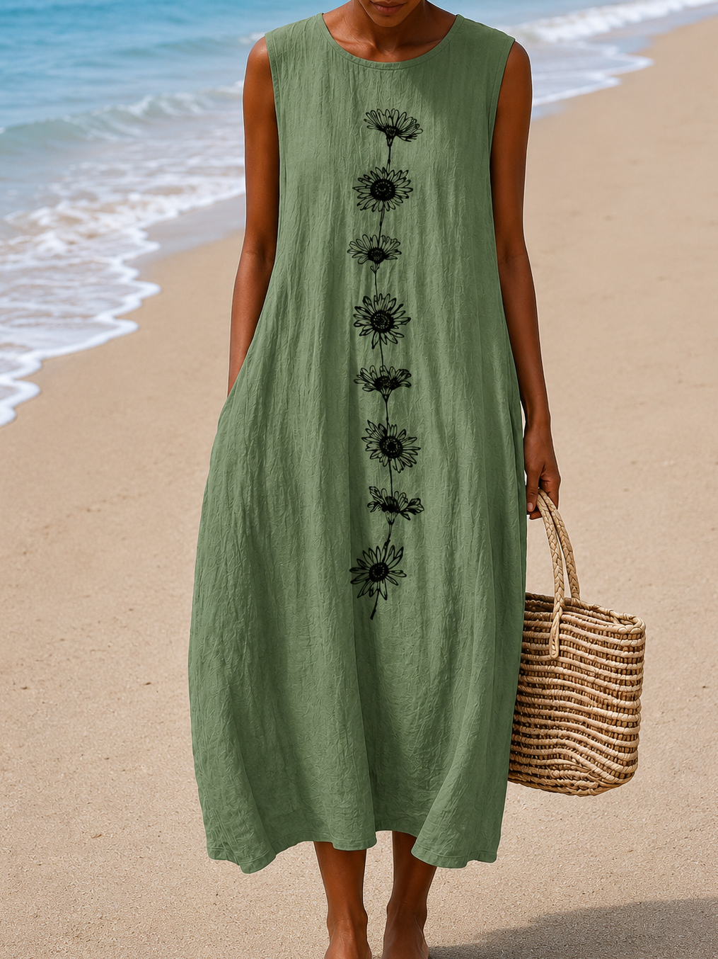 Cheryl - Women’s Casual Sleeveless Dress 0