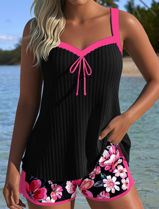 Chloe | V-Neck Printed Tankini 3