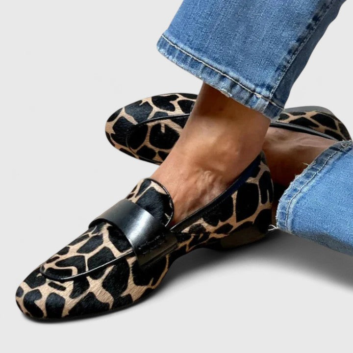 Clyanne Loafers for Women | Orthopedic Comfort, Animal Print 0