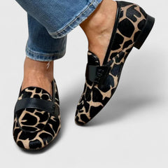 Clyanne Loafers for Women | Orthopedic Comfort, Animal Print 1