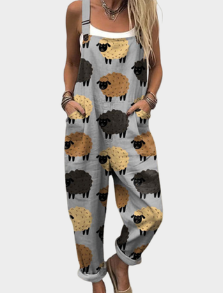 Comfortable Printed Overall 0
