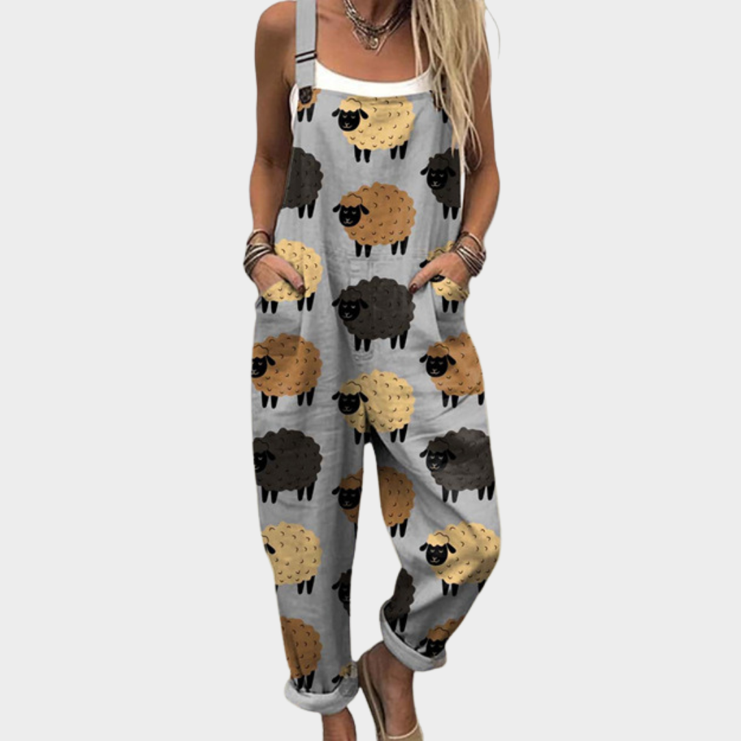 Comfortable Printed Overall 0
