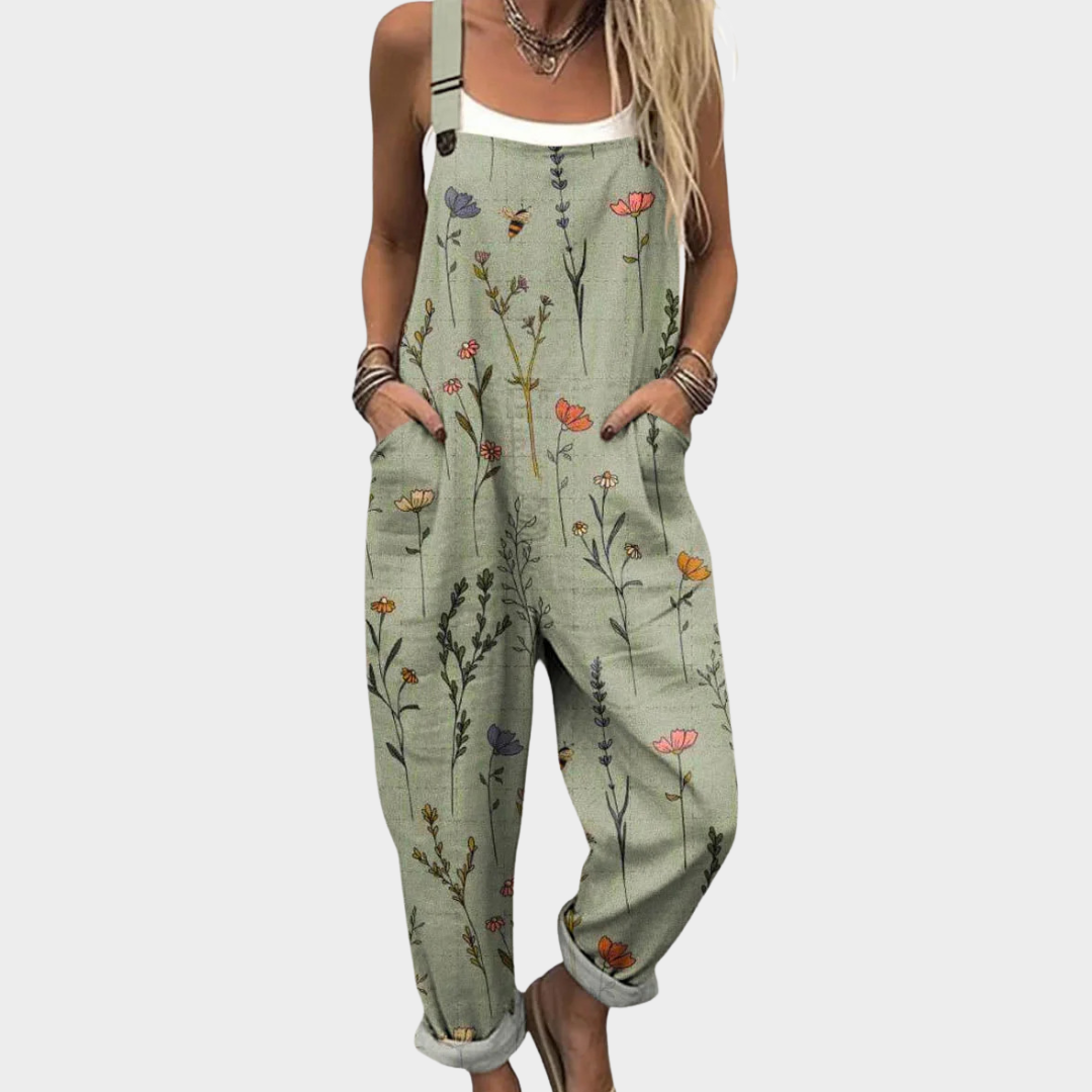 Comfortable Printed Overalls 0