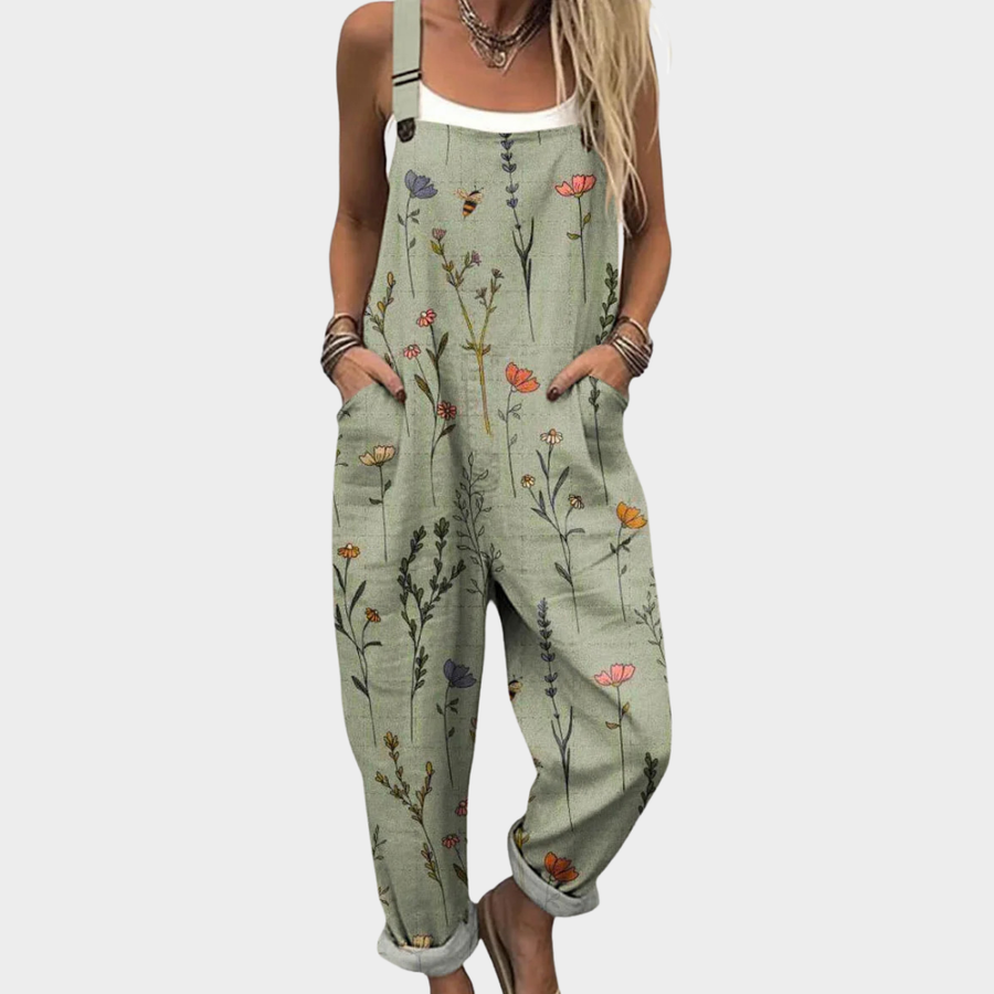 Comfortable Printed Overalls 0