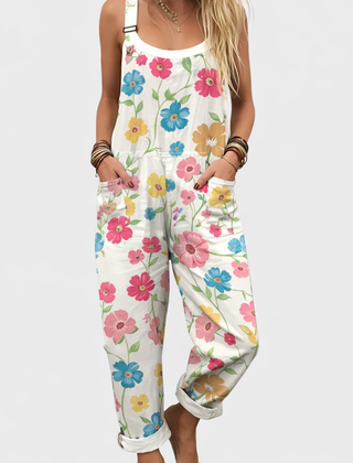 Comfortable Printed Overalls 0