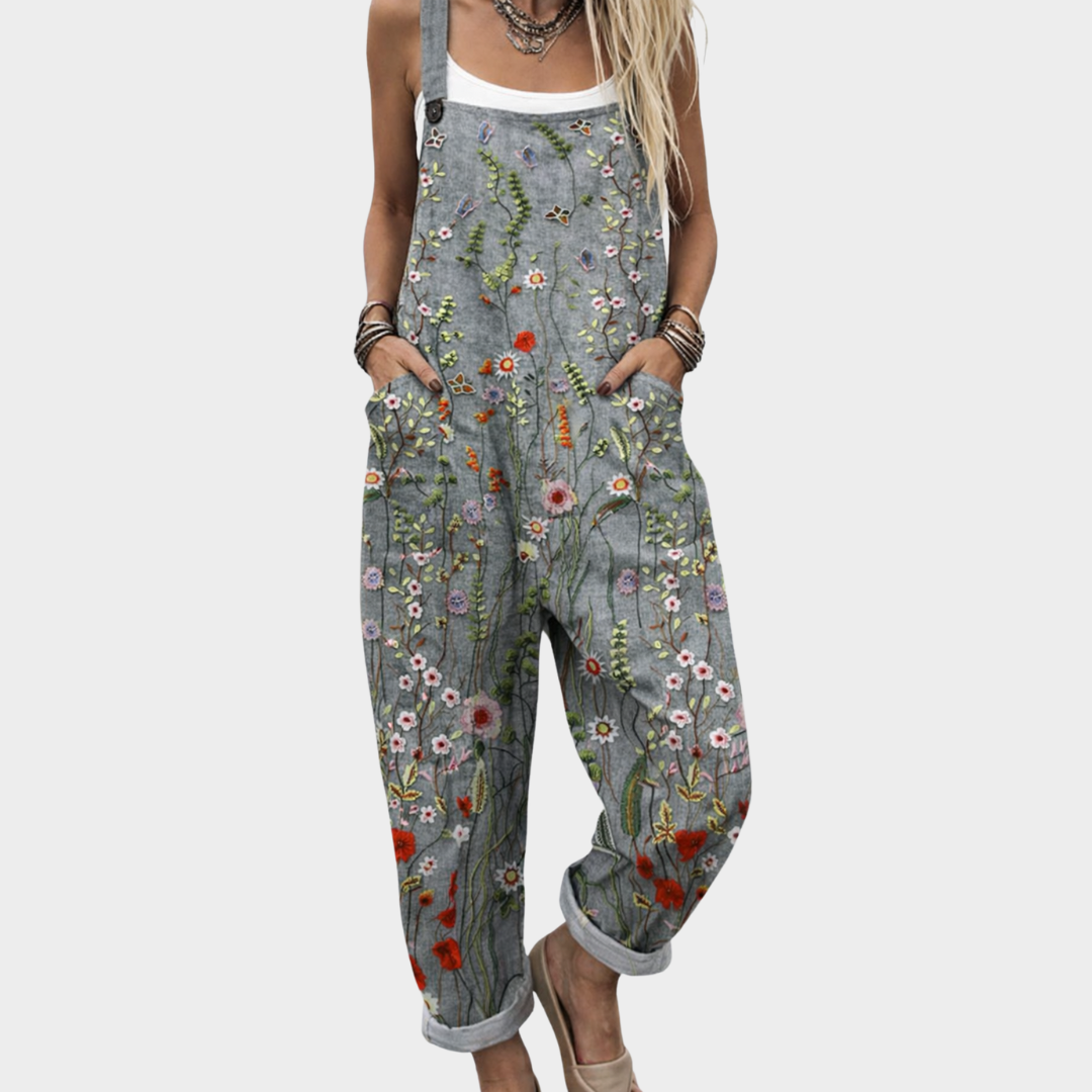 Comfortable Printed Overalls 0