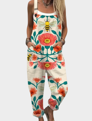 Comfortable Printed Overalls 0