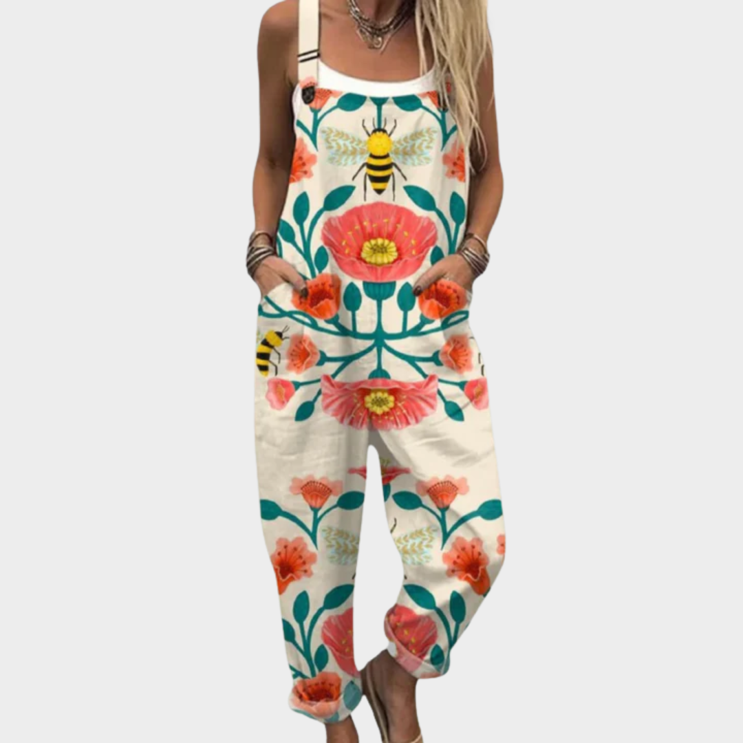 Comfortable Printed Overalls 0