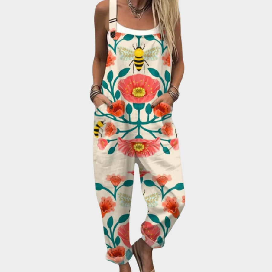 Comfortable Printed Overalls 0