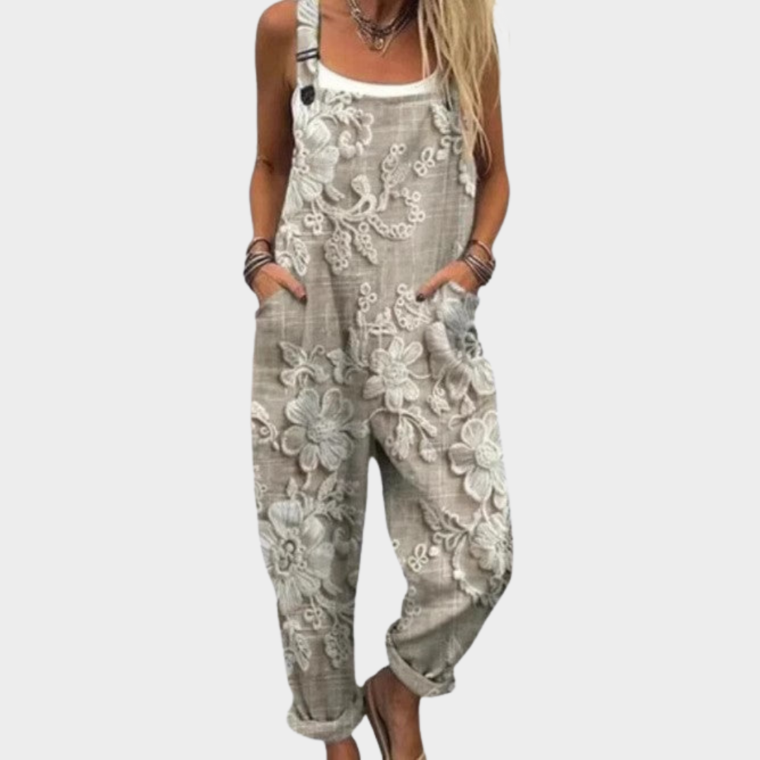 Comfortable Printed Overalls 0