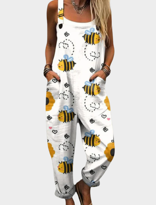 Comfortable Printed Overalls 0
